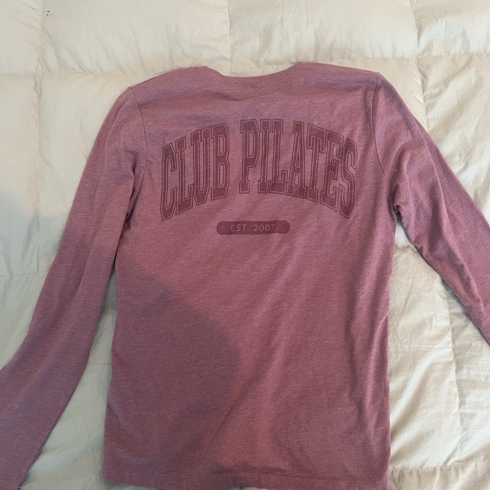 Club Pilates Long Sleeve Tee in Mauve Pink